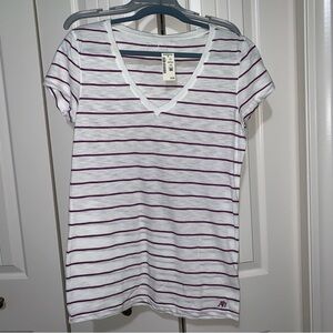 V-neck long layering tee